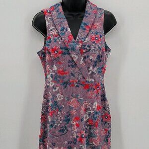Maeve Lilac Shawl Collar Sleeveless Dress Size 2P NWT